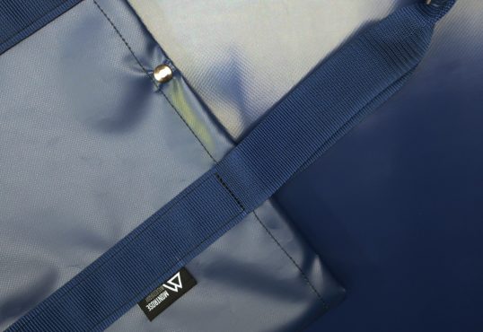 Navy Waterproof Tote Bag Details - Montrose Bag Company