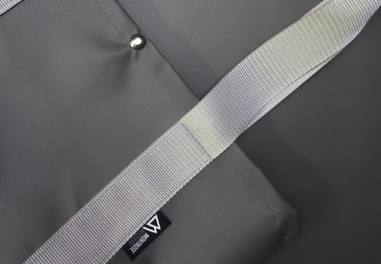 Grey Waterproof Tote Bag Details - Montrose Bag Company